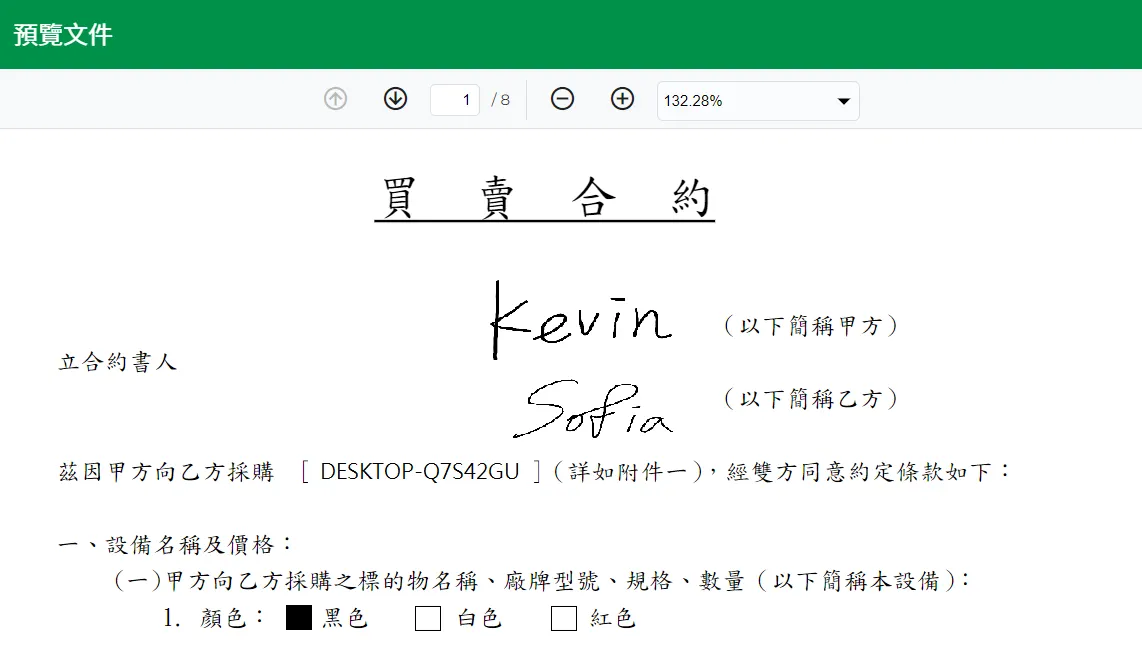 預覽